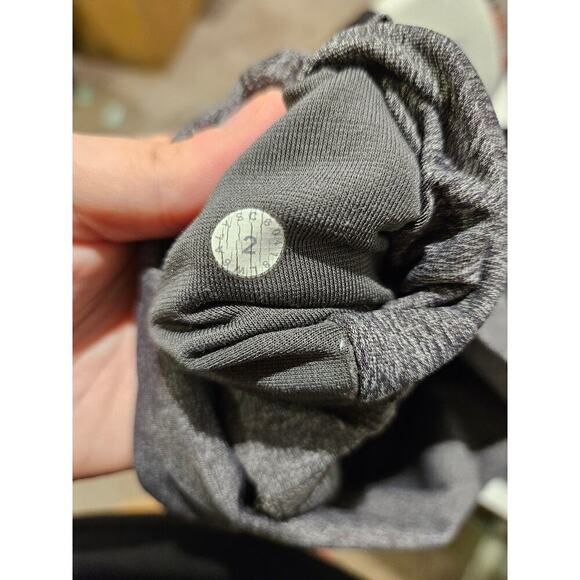 Lululemon  Wunder Under Crop (Hi-Rise) *Luxtreme 21 Heathered Black size 2 - Picture 4 of 4